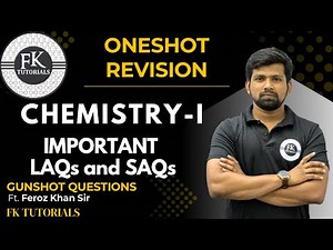 Chemistry First Year | One Shot Revision | Important Questions | TS & AP | FK Tutorials | Feroz Sir