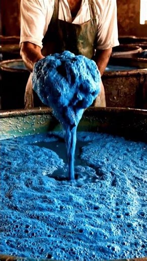 It Turns Blue by Magic! 🌿🔵 Making Natural Indigo Dye