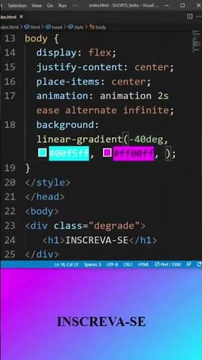 Como fazer background linear gradiente | Html e Css