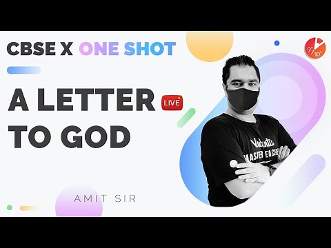 A Letter to God in One Shot | CBSE Class 10 English - First Flight Chapter 1 ‪@vedantucbse10th‬