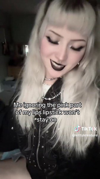 Cute Black Lipstick Ideas for a Goth Look