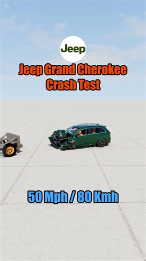 JEEP GRAND CHEROKEE Crash Test 2 #beamngdrive #beamng #jeep #crash