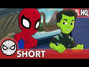 Spidey & Reptil Defend From Dino