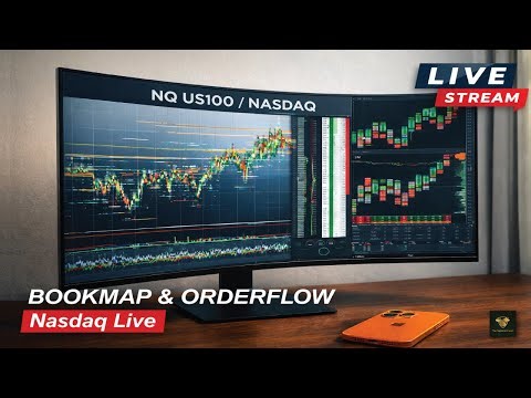 NQ Order Flow Live | NQ Bookmap Live | NQ Footprint Live | Nasdaq Order Flow Live - (FREE)