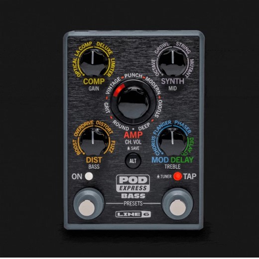 1.3K views · 464 reactions | Line 6 ️ The new ultra-portable POD Express Bass amp & effects processor lets you take your tones wherever you go. Simple controls make it easy to use, while models derived from the HX family of processors ensure exceptional sound quality. ✅ Learn more: https://loom.ly/tw6RLIY #line6 #bassplayer #bassguitar #bassamp #ad | Bass Musician Magazine | Facebook
