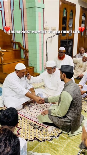 Taspiya Hridy || Content Creator on Instagram: "A father spends his entire lifetime protecting, providing, and loving his daughter silently. The hardest moment comes when he has to give her hand to someone else smiling through tears, trusting another with the heart he guarded for a lifetime. 🤍"