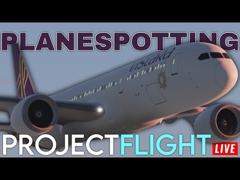 PLANESPOTTING IN ROBLOX PROJECT FLIGHT! YOU CAN JOIN TOO! | #projectflight | R1zzM4n ✈️🔴