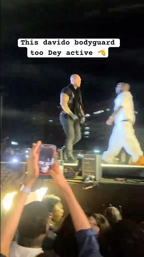 Davido bodyguard very active I like that #afrobeats #bodyguard #davidomusic