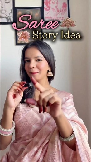 Aesthetic WhatsApp Status for Girls In Saree🪷✨ #dp #aestheticreel #creativeedits #storylayoutideas