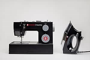 SINGER Heavy Duty 4432 Sewing Machine, Black & SteamCraft Plus 2.0 Iron, Black Bundle