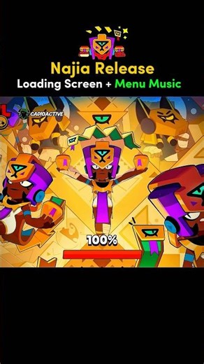 NEW Najia RELEASE - Loading Screen + Menu Music 🎵🐍 #brawlstars #viral #shorts