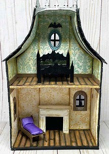 DIY Halloween Dollhouse - a Delightful Haunted Cardboard Creation