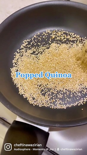 Lighter and Nuttier Popped Quinoa Snack Recipe