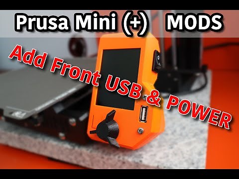Prusa Mini - Front Mounted USB & Power Switch