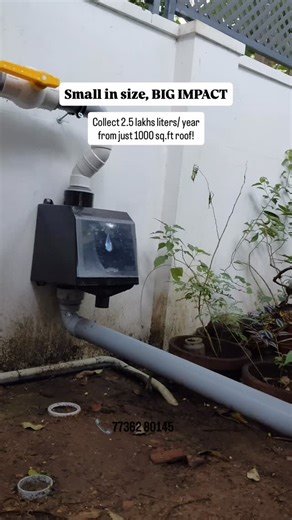 JB Rainwater Harvesting Company on Instagram: "Did you know? A 1000 sq.ft rooftop can collect 2.5 lakh liters of rainwater per year! And with JB Rainwater Harvesting Company, all that water can recharge your borewell instead of going waste. Rainwater Harvesting system takes rainwater from your gutters & downpipes, filters it, and safely recharges your borewell and well, making your water supply sustainable and eco-friendly. From homes and villas to schools, hotels, hospitals, and industries, JB