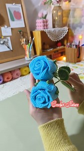 Let's crochet blue rose flowers 💙🌹 #rose #crochet #flowers #flower #crochetflower #crochetflowerbouquet #flowerbouquet #bouquets #bouquetofflowers #crochetrose #weddingbouquet #weddingflower | Crochet Nature