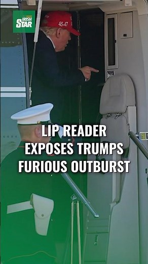 Donald Trump's furious 5-word outburst at pilot before storming off exposed by lip reader
