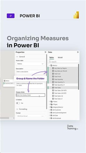 Organize DAX Measures in Power BI Efficiently