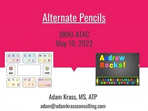 Alternate Pencils for Struggling Writers