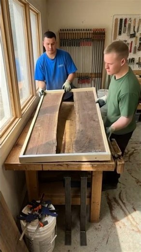 Cinematic Build Live-Edge Walnut River Table Crafted From Raw Wood | Mesmerizing Woodworking Process