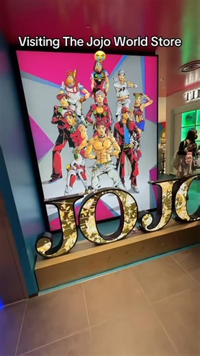 TacoFlacko on Instagram: "The jojo world store is easily one of the best anime stores ever😭 #jojoworld #jojosbizarreadventure #jojoworldstore #steelballrun #tacoflacko #reels #animereels #anime #jojos #japan"