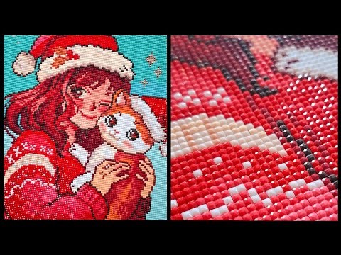 Complete Diamond Painting - Start to Finish ASMR - Satisfying & Relaxing - No Talking - Oraloa