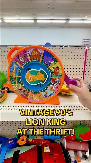 Hakuna Matata! Found this 90s Lion King See ’n Say gem at the thrift store! #disney #lionking
