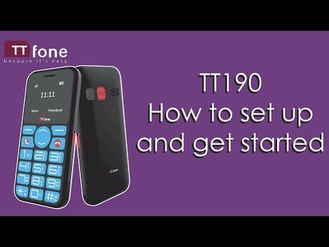 How to Set Up and Get Started with TTfone TT190 | Simple Phone with Blue Big Buttons & SOS Feature