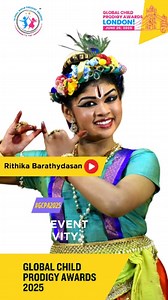 🎉 Congratulations to Rithika Barathydasan! 🌟💃 Selected among the Top 100 Child Prodigies of 2025, Rithika will be honoured at the upcoming Charles Group presents the Global Child Prodigy Awards 2025, powered by Hindustan Group of Institutions & Kalinga Institute of Industrial Technology. Every movement tells a story — and Rithika’s grace, rhythm, and dedication bring those stories to life. A rising star in classical and contemporary dance, she continues to shine on every stage she steps on. �