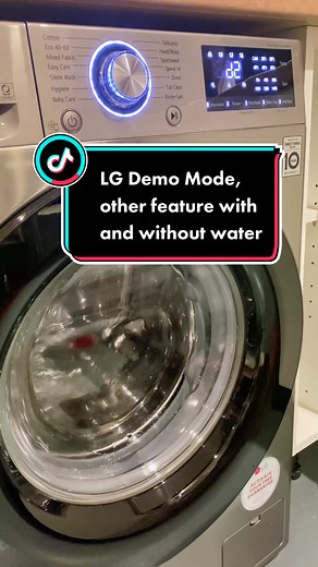 LG Demo Washing Machine Tutorial with Direct Drive Technology