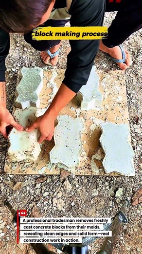 Removing Fresh Concrete Blocks from the Mold | Pro Process