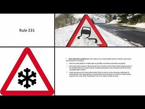 Theory Test made easy: the audio-visual Highway Code. Rules 226 to 237 (Adverse weather conditions)