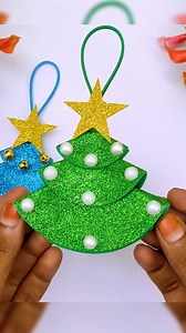 2.8M views · 44K reactions | Christmas Crafts IdeaHandmade Christmas TreeDIY Xmas Tree Ornaments #shorts #reelsviral #christmas #christmas2024 #christmasdecor | Creative Art & Craft Ideas | Facebook