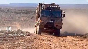 When the RSM asks Tango 59er (Officer Commanding Support Squadron) if the MAN HX77 Fuel truck is capable of getting up Tank Hill! Paratus | 1st Armoured Regiment - Australian Army