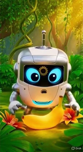 The Most HILARIOUS Robot Fail Ever! 😂🌴 #shorts #robot #3danimation #banana #fail #viral #trending