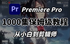 【PR入门-精通】1000集！偷偷学完惊艳所有人，绝对是B站最全面的PR教程，从零基础开始！（三连交学费，白嫖学不会）