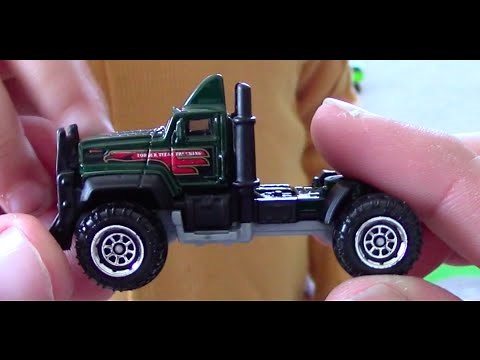 MATCHBOX MBX Construction: TORQUE TITAN- semi-trailer truck unboxing and play