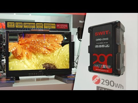 SWIT BM-U326MD Mini-LED 4K Monitor and CIMO V-mount Batteries Announced