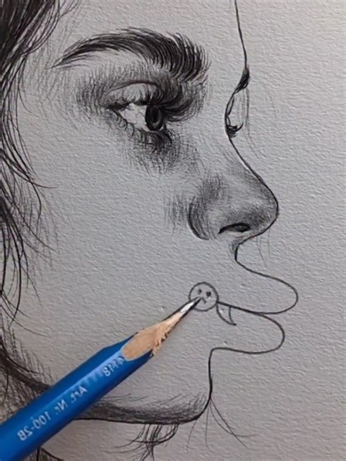 How to Draw Lips with a Pencil
