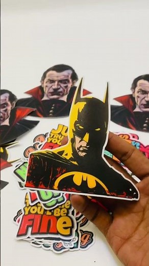 Batman Sticker Design ( Medium Size - 4.5 “ to 5.5” ) Highquality 🚀 Waterproof 💧Matte #batman
