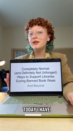 Fierce Reads on Instagram: "We are here to share some great (both helpful and maybe slightly less helpful, but still enthusiastic) tips on how to support your local library this #BannedBooksWeek!⁣ ⁣ #bannedbooks #supportyourlocallibrary #fiercereads #FreedomToRead #BooksNotBans #ReadBannedBooks"