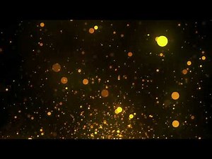 Shimmering Golden Particles on black background || Free Vj Loop Footage #Golden Glitter