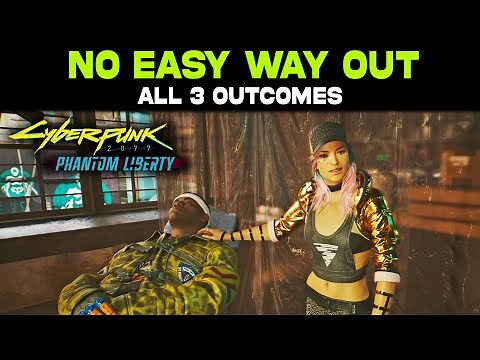 No Easy Way Out ALL 3 Outcomes - Save Aaron? Iconic Gun | SECRET Outcome | Cyberpunk Phantom Liberty