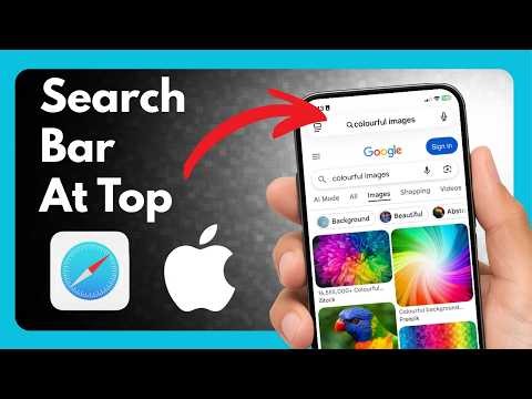 How to Move Search Bar to Top on iPhone iOS 26 #iphonetricks #iphonetutorials