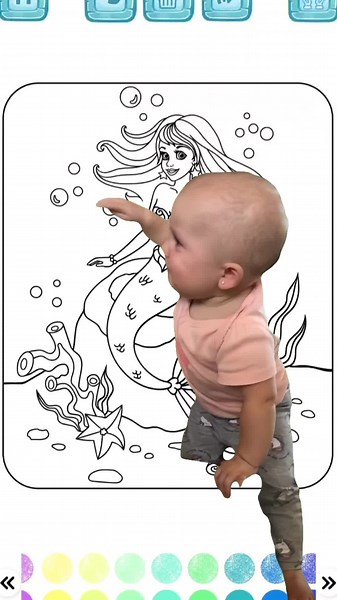 the coloring application is best thing for your kids Download now. name of application (happy mermaid coloring) #coloringbook #kidsoftiktok #coloring #coloringtutorial #kidstiktok