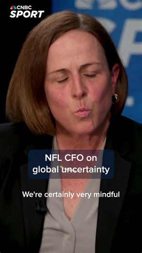 NFL CFO Christine Dorfler talks with CNBC's Contessa Brewer about dealing with global uncertainty and how sports can be "a unifier" in a "chaotic world." Sign up for the CNBC Sport newsletter to watch the full interview: cnb.cx/4iCED3d | CNBC