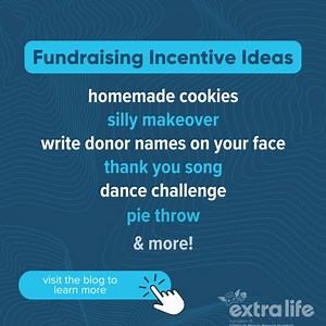 Many of our Extra Lifers like to "game-ify" the giving process and come up with incentives for donors or challenges once they hit fundraising milestones. Check out our smorgasbord of fundraising ideas to help you make the most impact for your local children's hospital: http://cmnh.co/0l0 | Extra Life