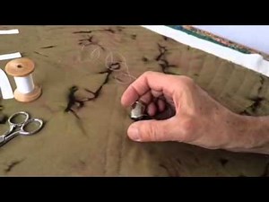 Hand quilting with Joe