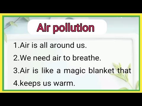 Air Pollution Essay 10 lines | Essay on Air Pollution | 10 lines on Air Pollution in English