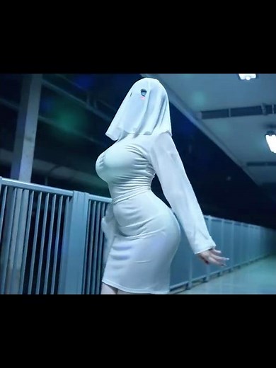 Popping Dance by a Beautiful AI Ghost Girl 👻#GhostGirl #幽霊娘 #PoppingDance